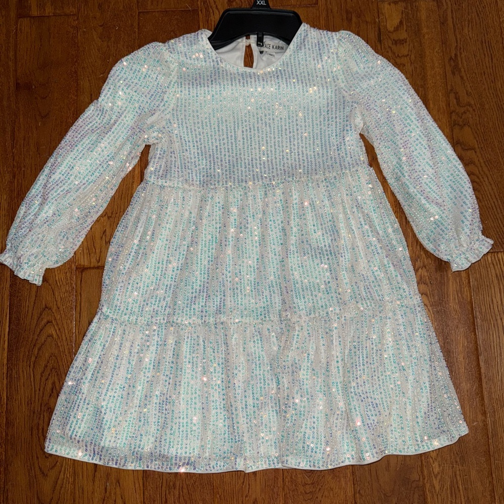 Sparkling sequin Long Sleeve Dress